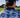 Blue Surf Mix Print Polo