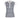A women's polo shirt with a striped pattern in white and dark color, featuring a collar and short sleeves.