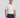 Bright White Solid Stripe Polo