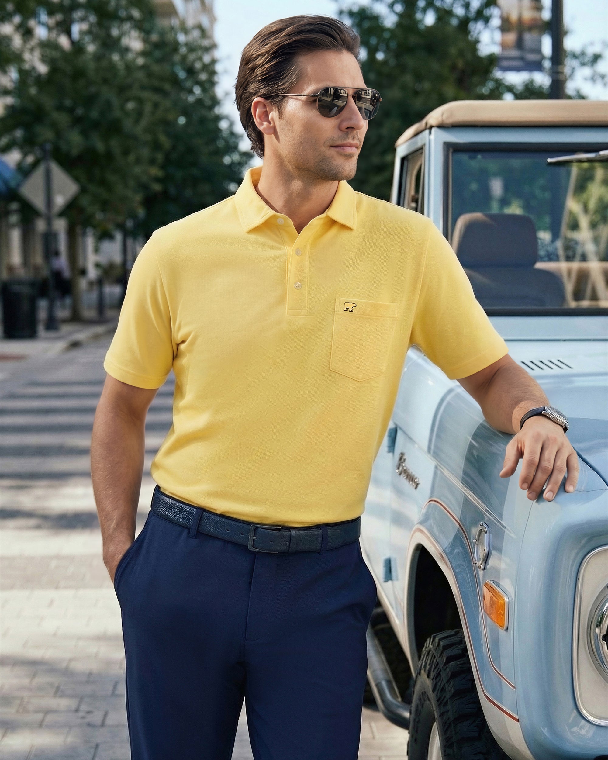 Heritage Polo Shirt - Victory Yellow – Nicklaus Online Store