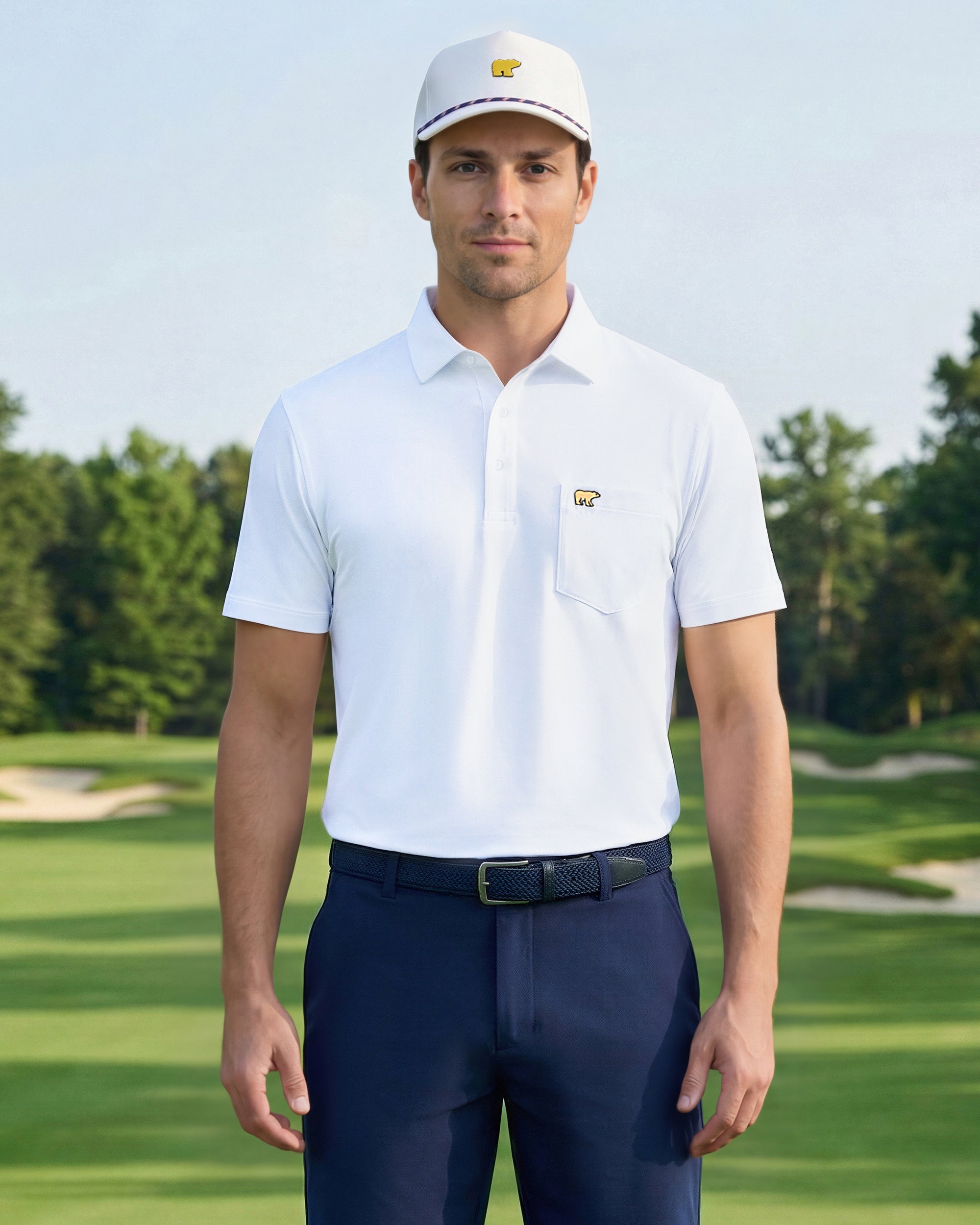 Heritage Polo Shirt - White – Nicklaus Online Store