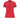 Women's Autumn Red Solid Zip Polo