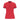 Women's Autumn Red Solid Zip Polo