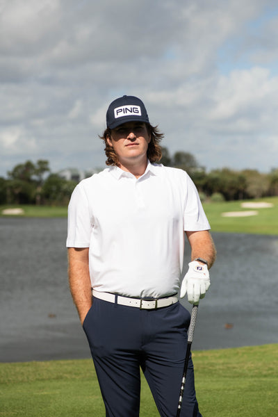 Bright White Solid Polo – Nicklaus Online Store