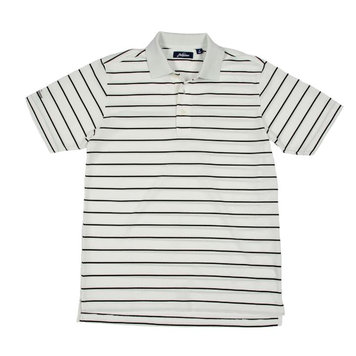 Nicklaus - Cool Plus Pique Heritage Stripe Golf Polo Shirt - White